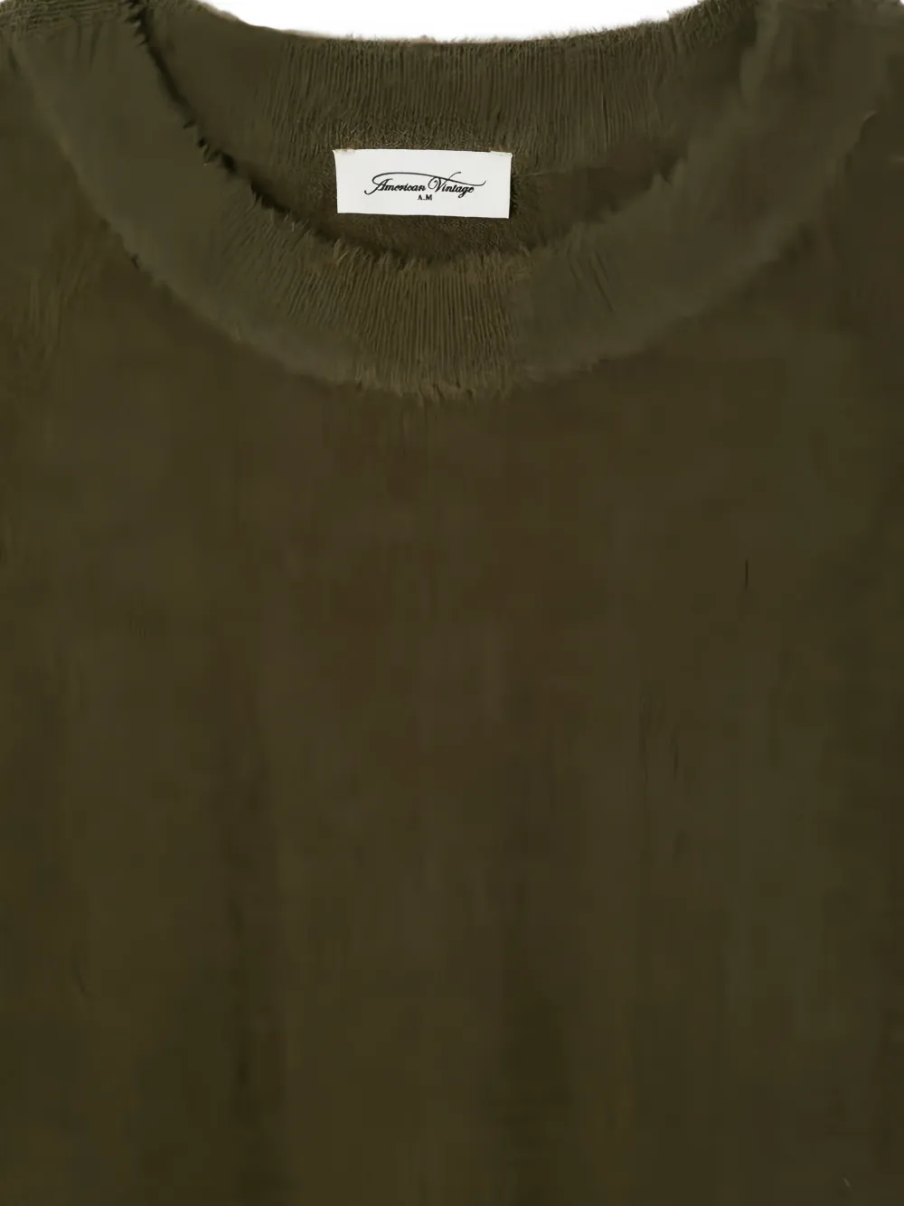 American Vintage Sapowood brushed raglan-sleeve sweatshirt Groen