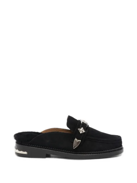 Toga Pulla buckle-detail suede mules