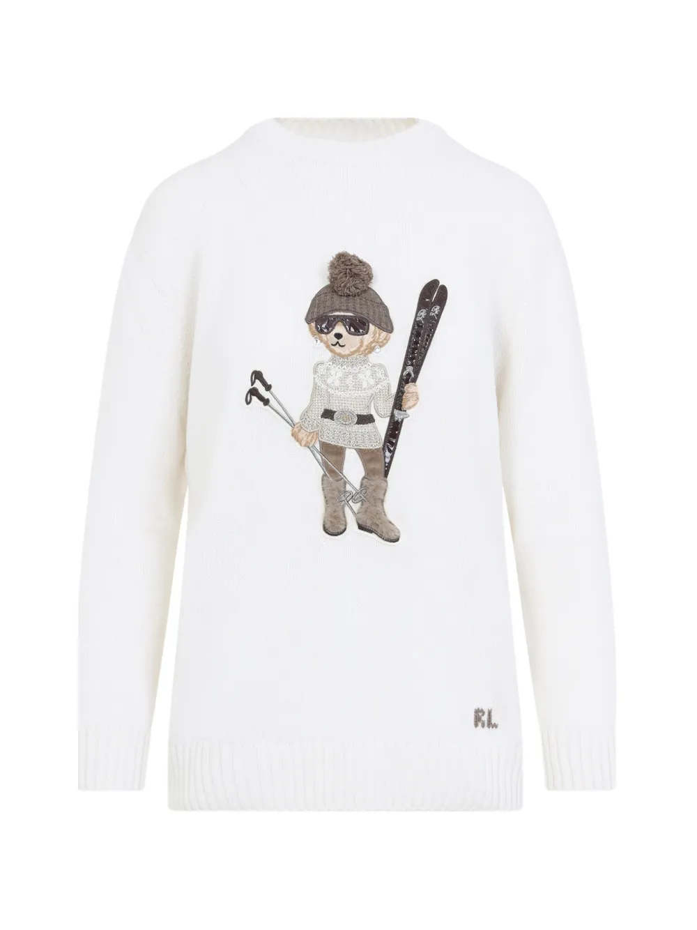 Ralph Lauren Collection Polo Bear cashmere sweater Beige