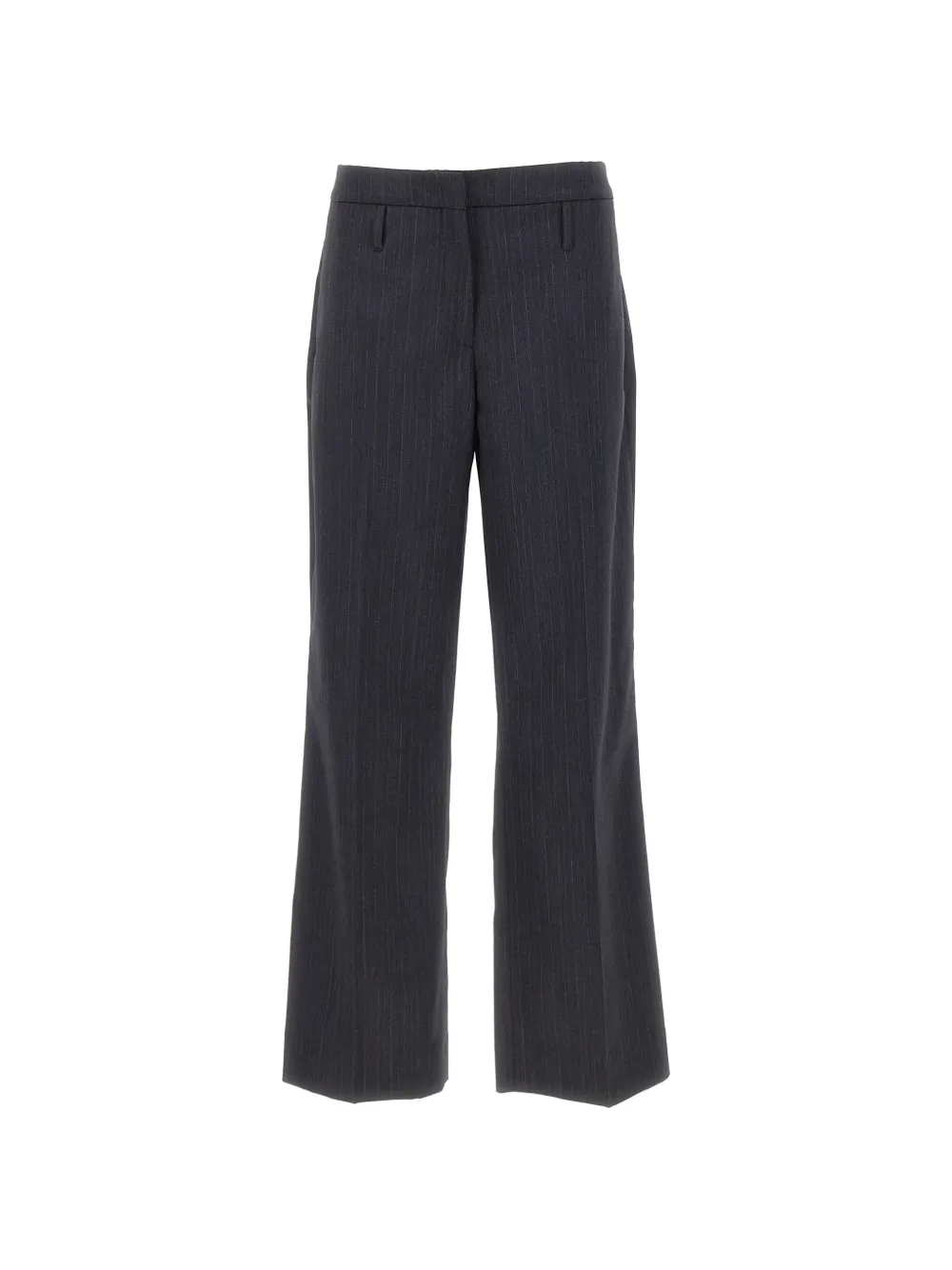 HERSKIND Ivano pinstripe-pattern trousers Grijs