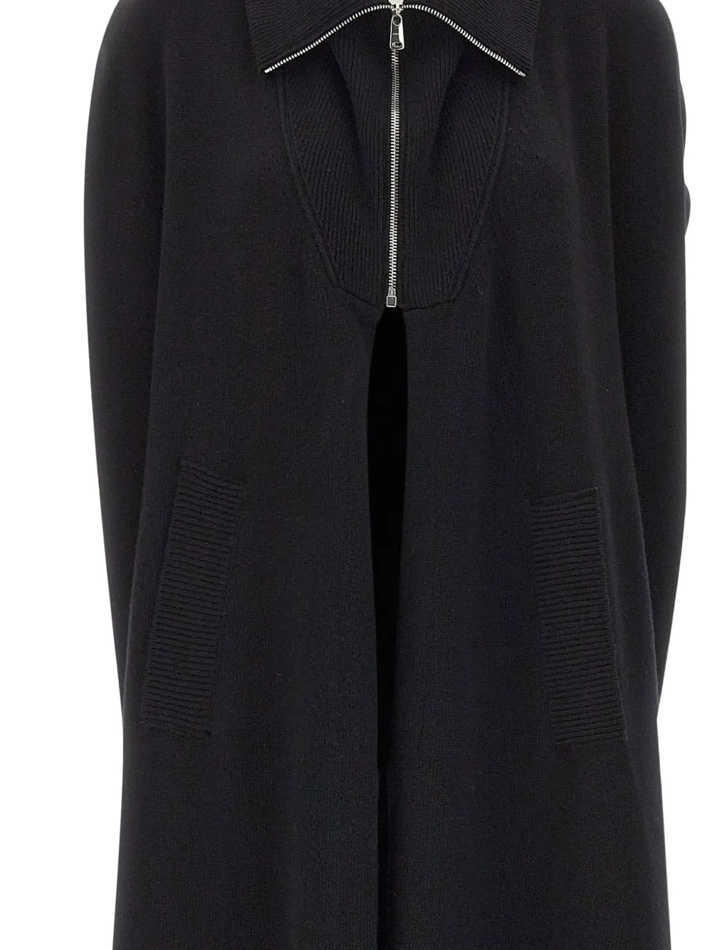 Coperni zip-detail coat Zwart