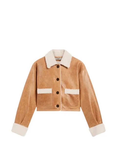 Pence Svezia shearling-trim button-up jacket