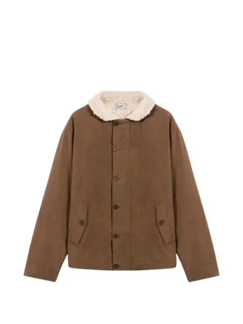Pence shearling-collar cotton jacket