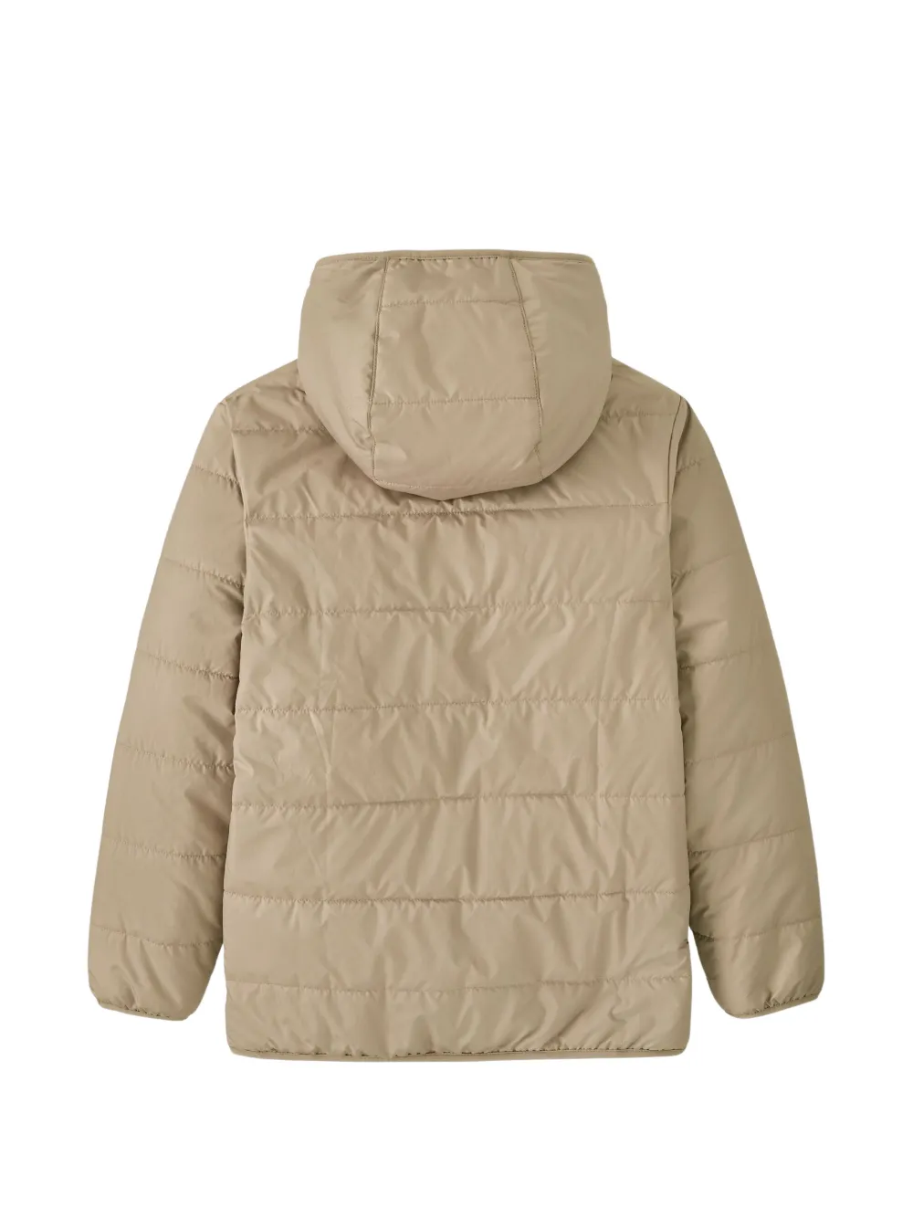 Patagonia Kids reversible logo-patch padded jacket Beige