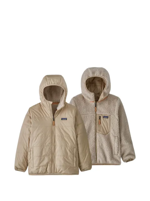 Patagonia Kids reversible logo-patch padded jacket