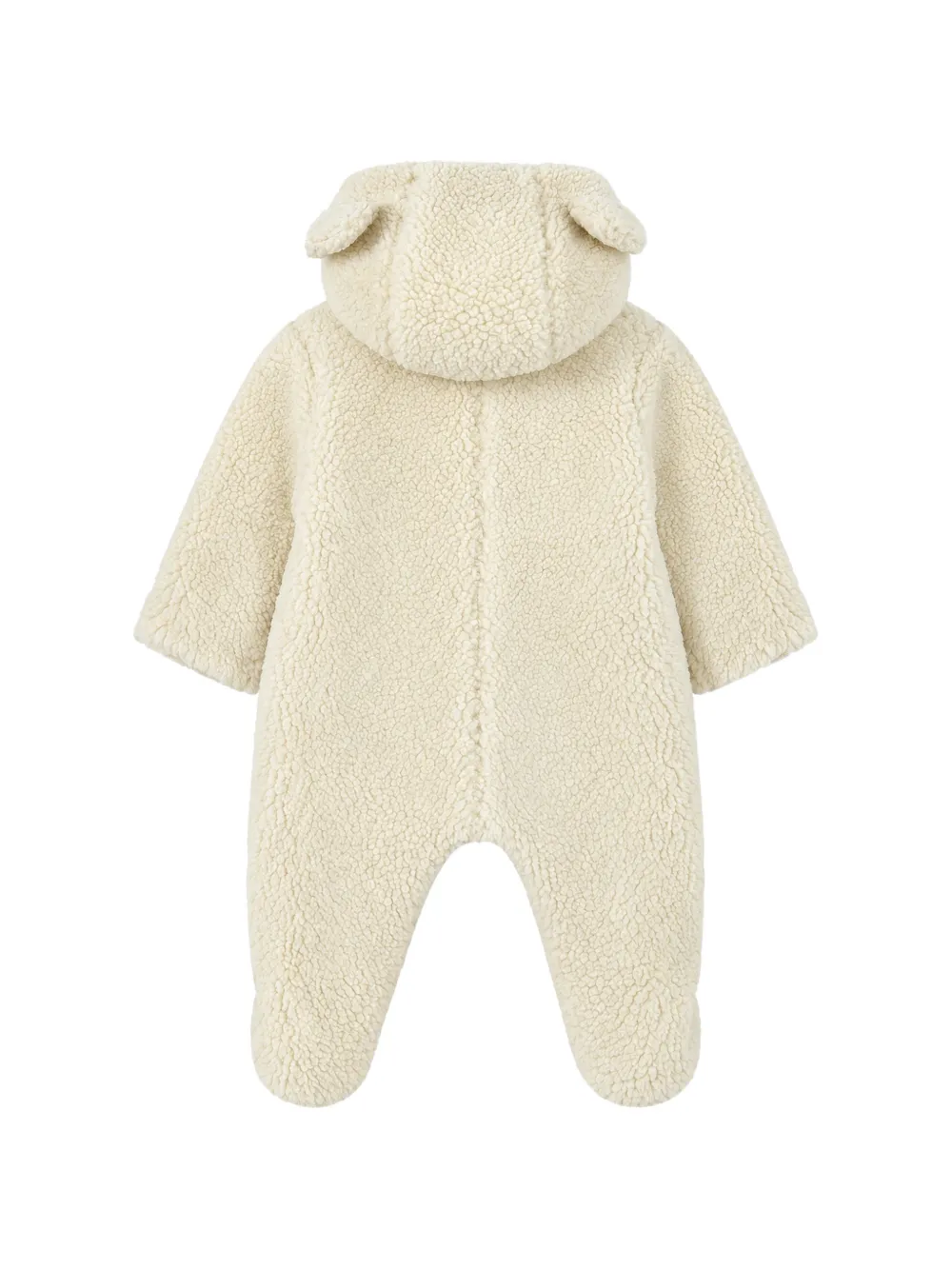 Tartine Et Chocolat faux-fur double-breasted romper Wit