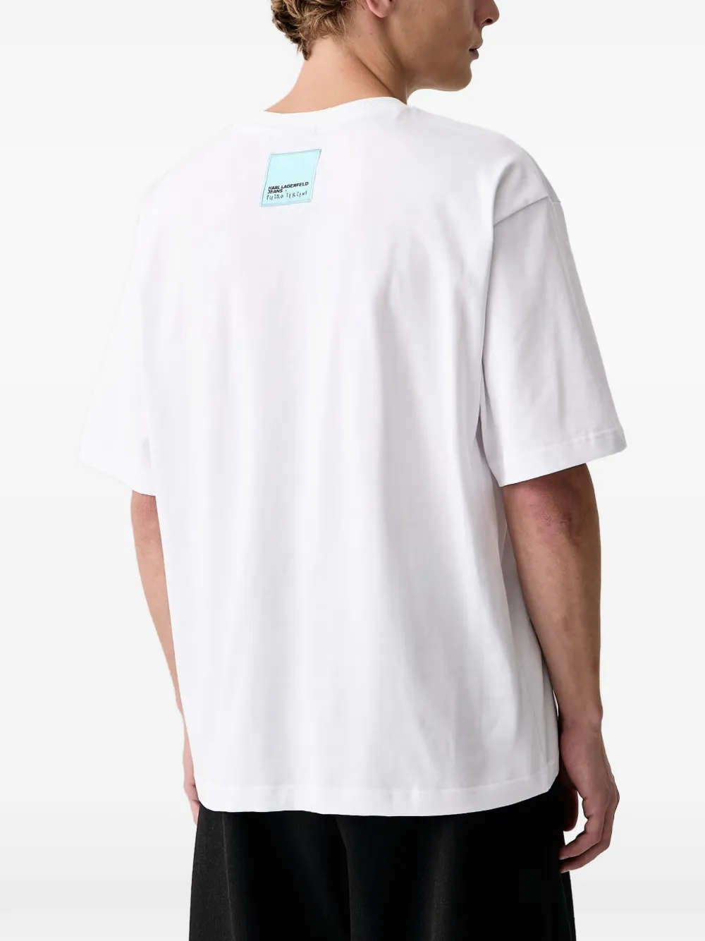 Karl Lagerfeld Jeans x Pietro Terzini slogan-print T-shirt Wit