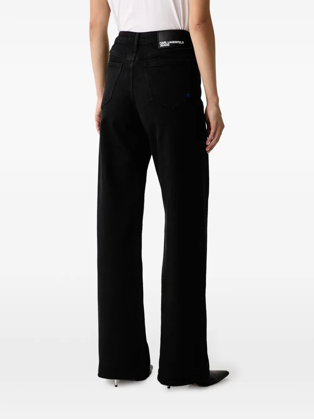 Karl Lagerfeld Jeans met logopatch Zwart