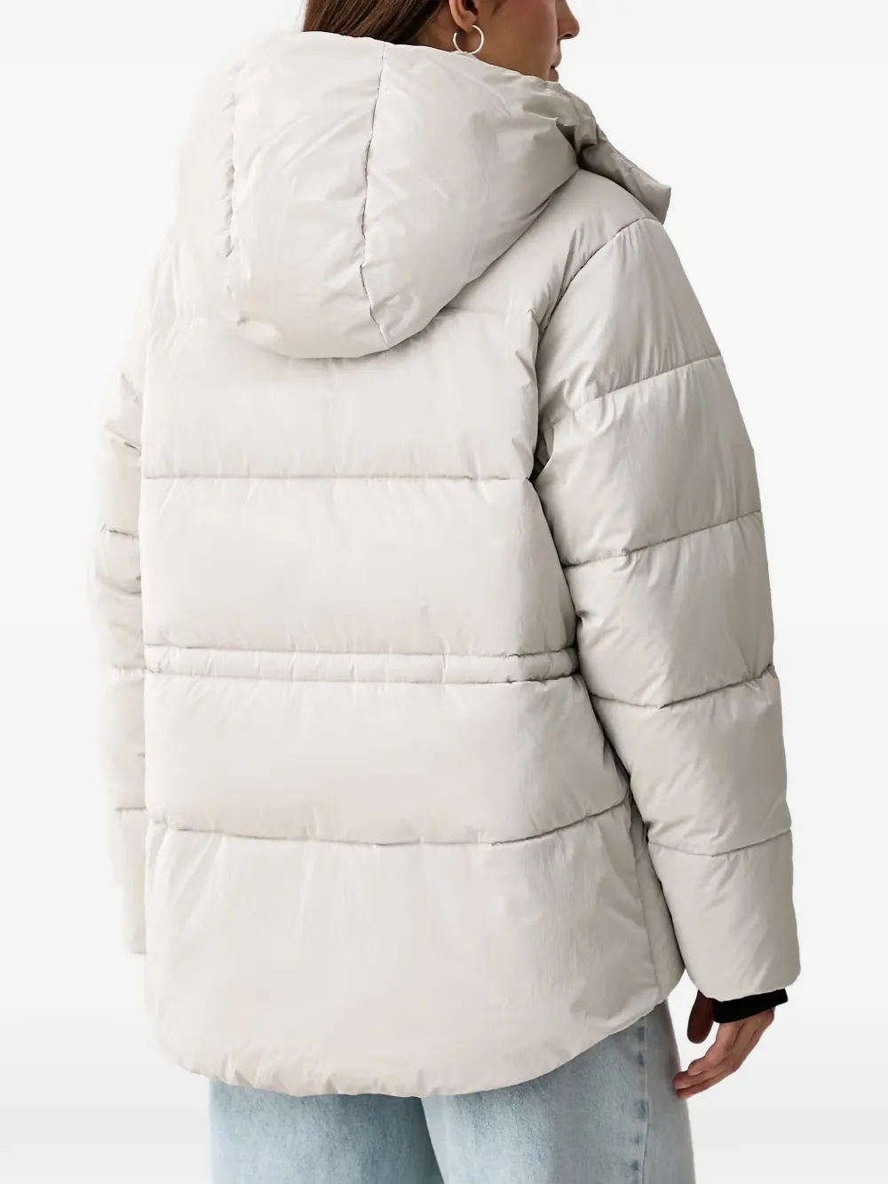 Karl Lagerfeld Jeans Donsjack met capuchon Grijs