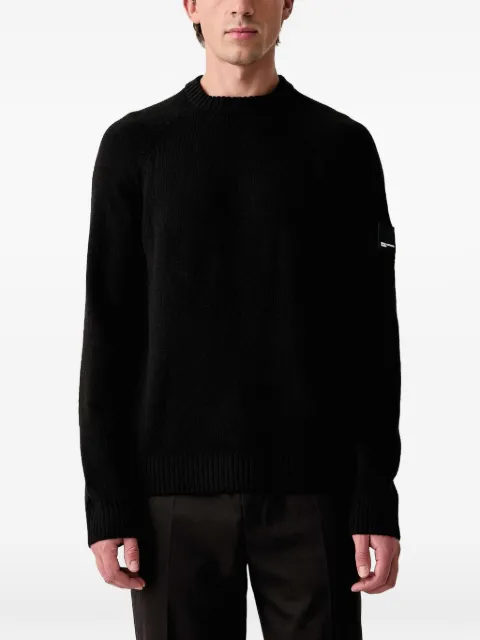 Karl Lagerfeld Jeans logo-patch raglan-sleeve sweater