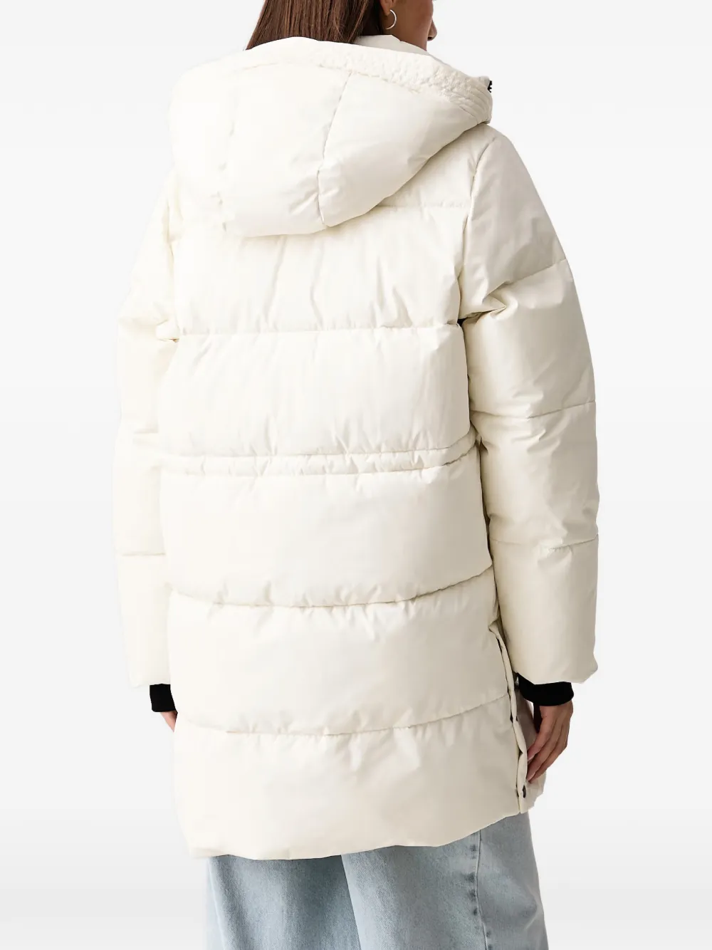 Karl Lagerfeld Jeans Donsjas met capuchon Beige