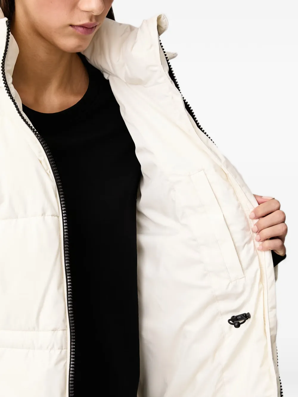 Karl Lagerfeld Jeans Donsjas met capuchon Beige