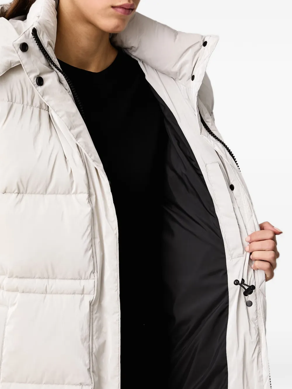 Karl Lagerfeld Jeans Donsjack met logoprint Grijs