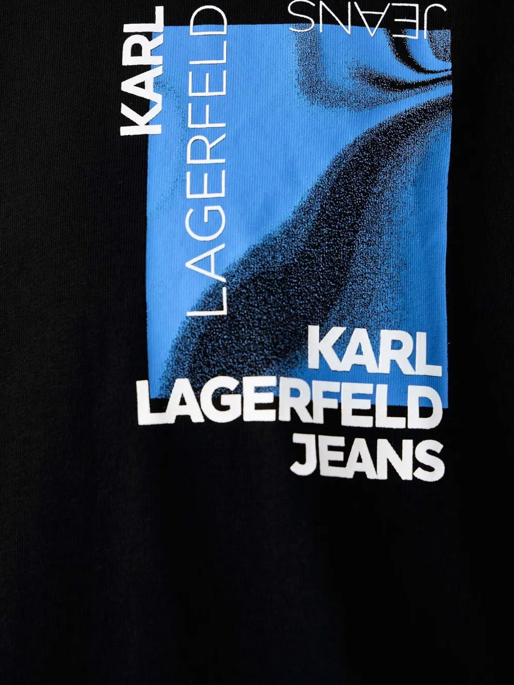 Karl Lagerfeld Jeans logo-print cotton T-shirt Zwart