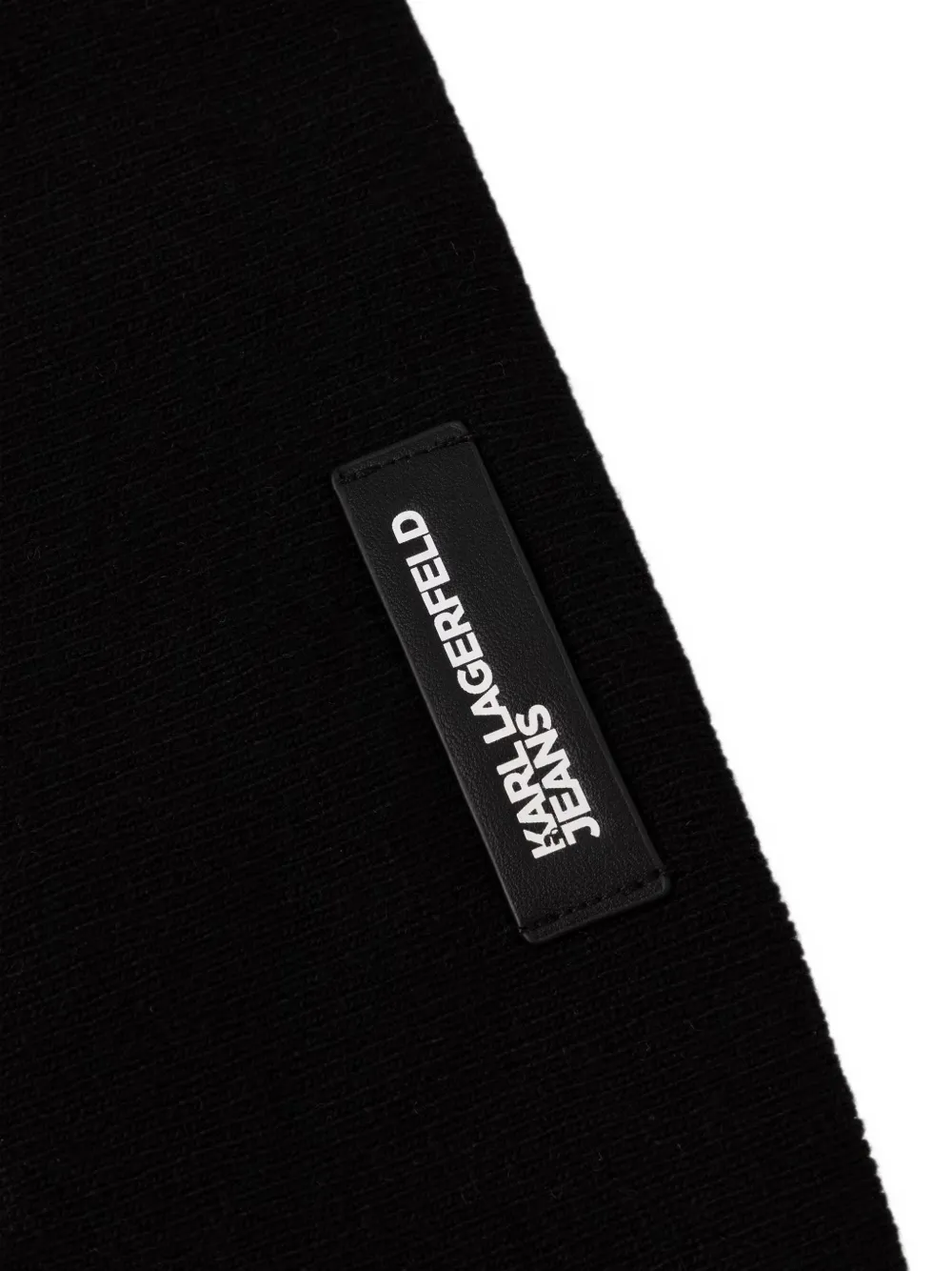 Karl Lagerfeld Jeans Muts- en handschoenenset met logo-monogram Zwart