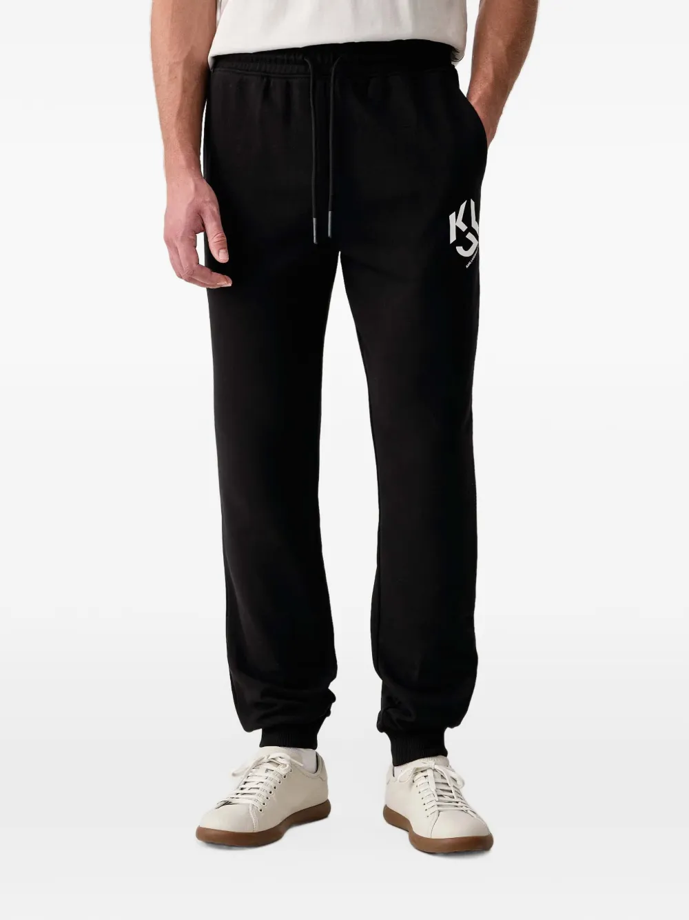 Karl Lagerfeld Jeans logo-print track pants - Nero