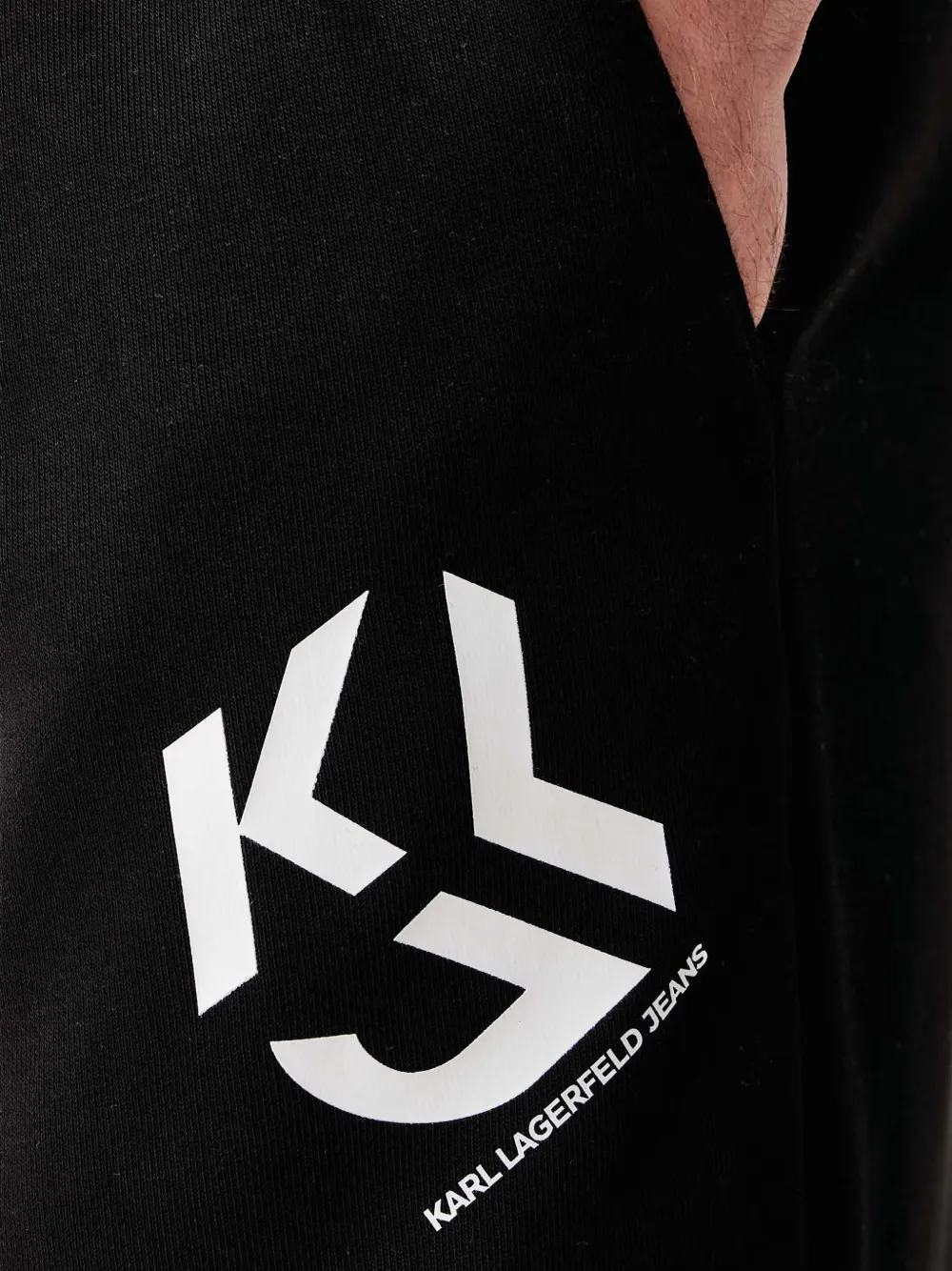 Karl Lagerfeld Jeans Trainingsbroek met logoprint Zwart