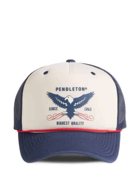 Pendleton  logo-print mesh-panel trucker cap