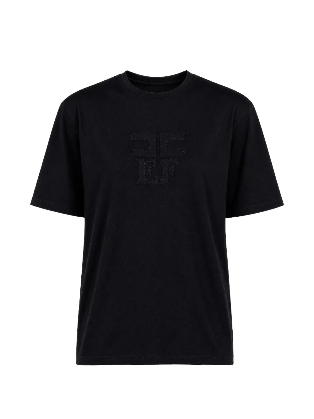 Elisabetta Franchi La Mia Bambina logo-patch T-shirt - Nero