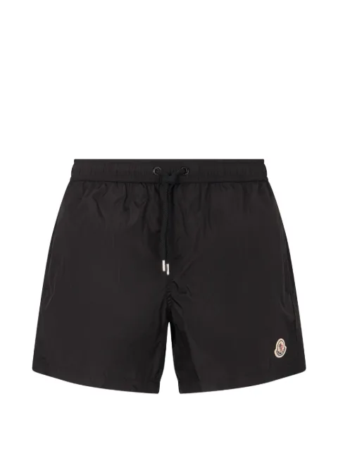 Moncler logo-patch drawstring swim shorts