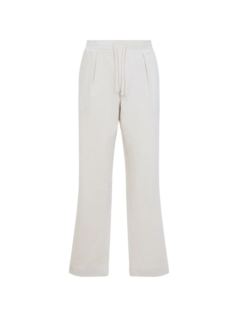 Ralph Lauren Purple Label corduroy-texture wide-leg trousers Wit