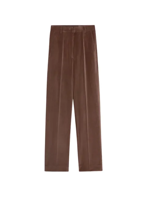 Pence Violet velvet wide-leg trousers