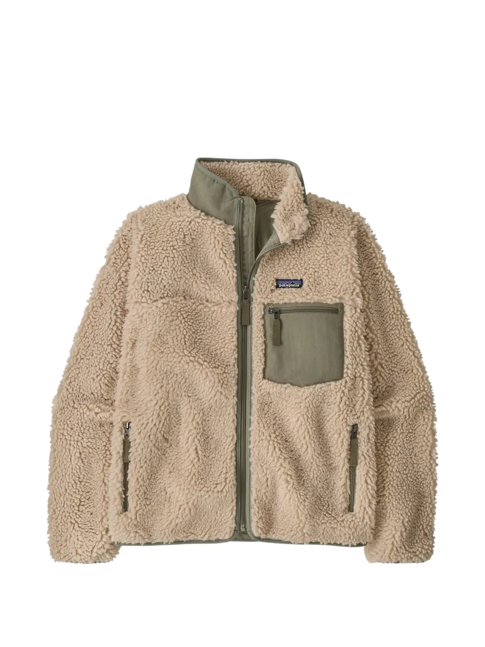 Patagonia Classic Retro-X fleece bomber jacket Beige