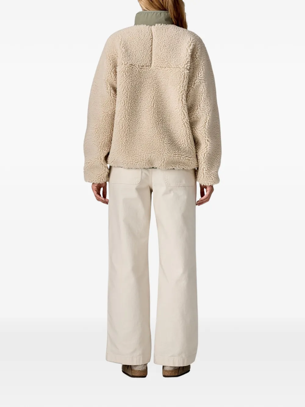Patagonia Classic Retro-X fleece bomber jacket Beige