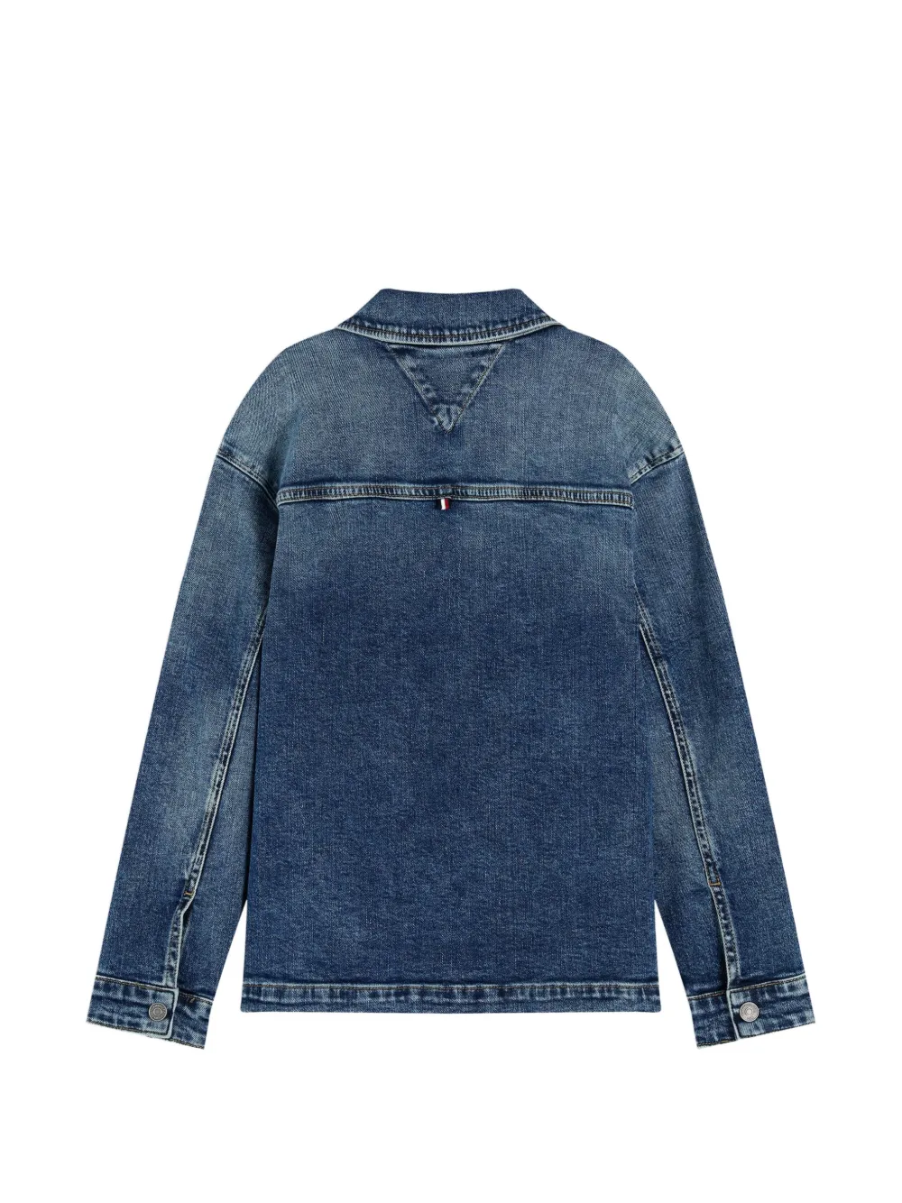 Tommy Hilfiger Junior button-up denim jacket Blauw
