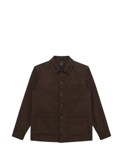 Xacus textured wool overshirt