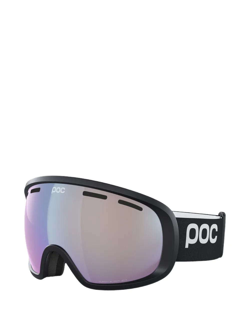 POC Fovea Photochromic logo-print ski goggles Zwart
