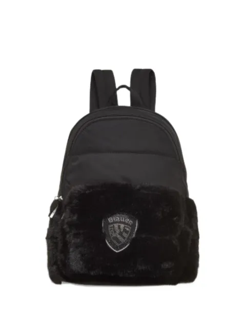 Blauer faux-fur trim backpack