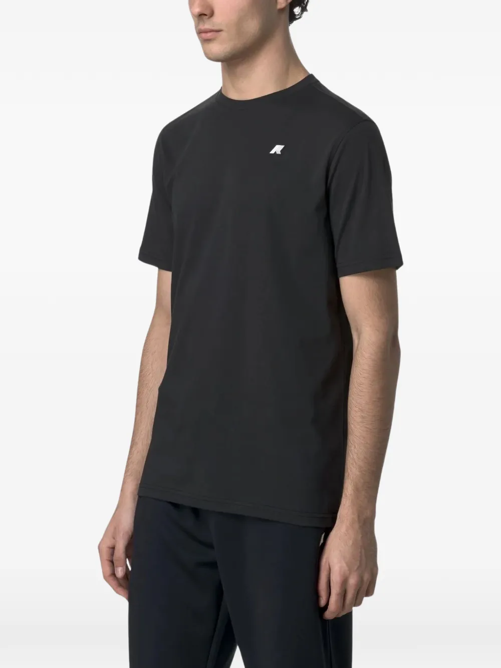 K-Way Odom T-shirt met logopatch Zwart