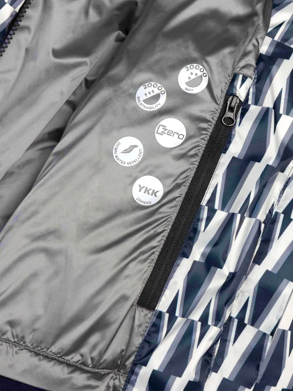 Colmar Ritmo optical-print ski jacket Zwart