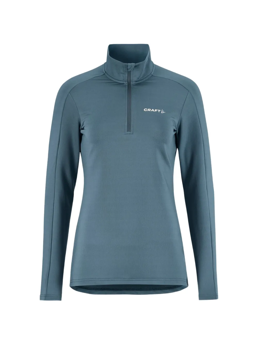 CRAFT Gain trui met halve rits Blauw