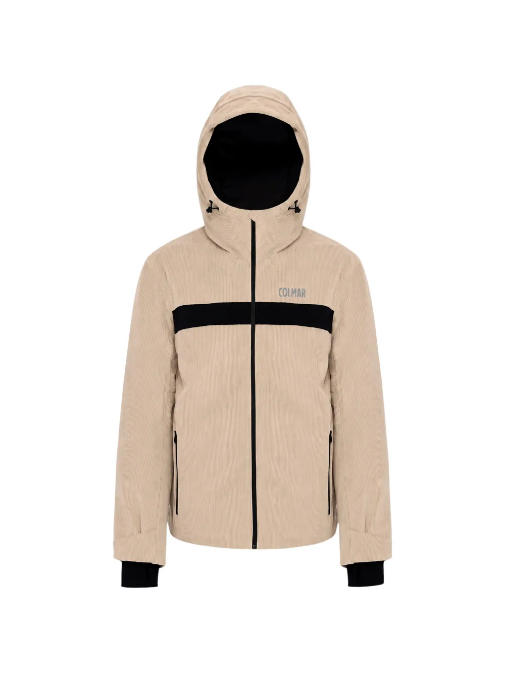 Colmar corduroy panelled ski jacket Beige