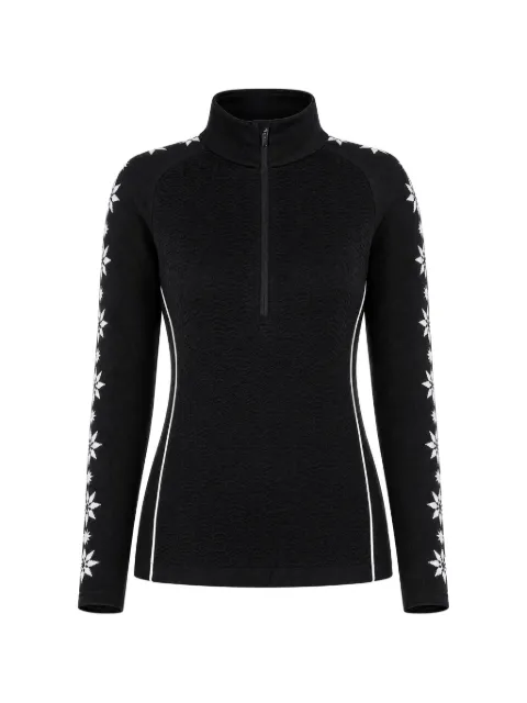 NEWLAND snowflake-print half-zip ski top