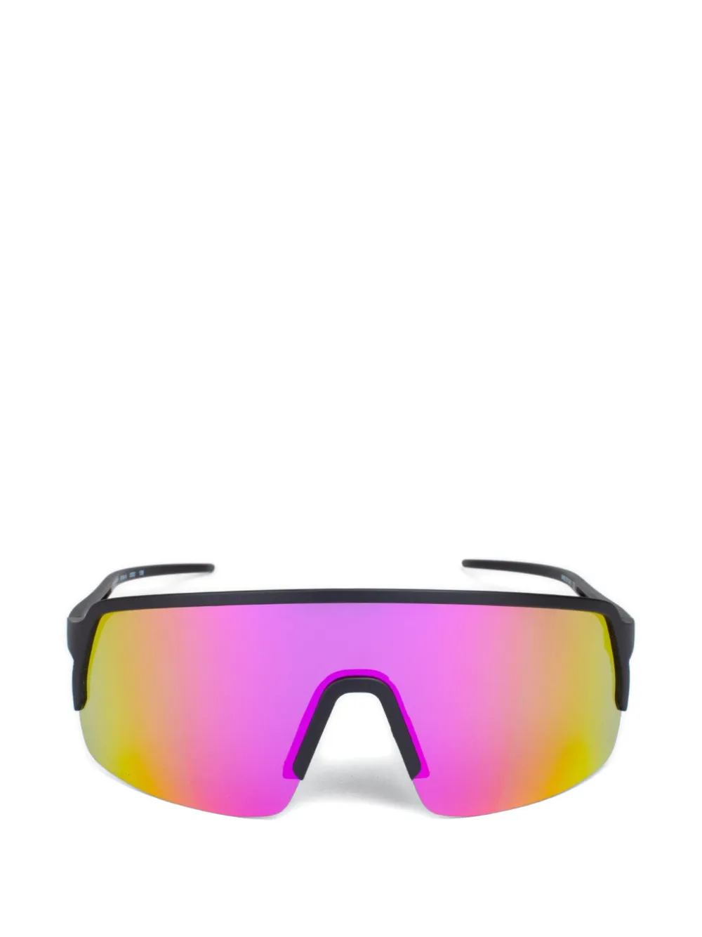 OUT OF geometric-frame sunglasses Zwart