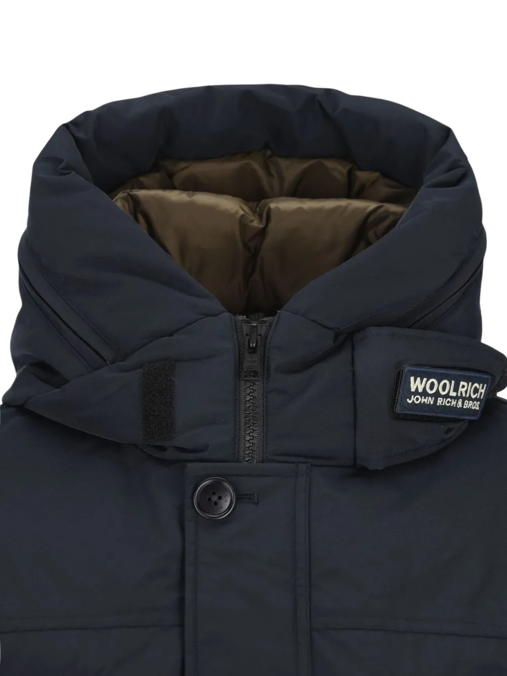 Woolrich hooded zip-front jacket Blauw