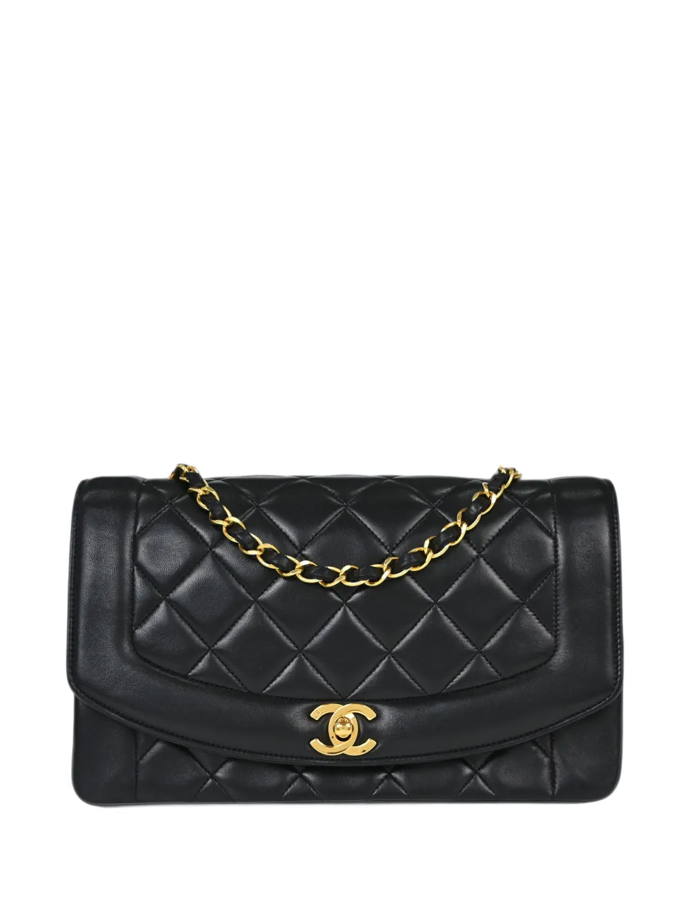 CHANEL Pre-Owned medium Diana quilted shoulder bag - Nero