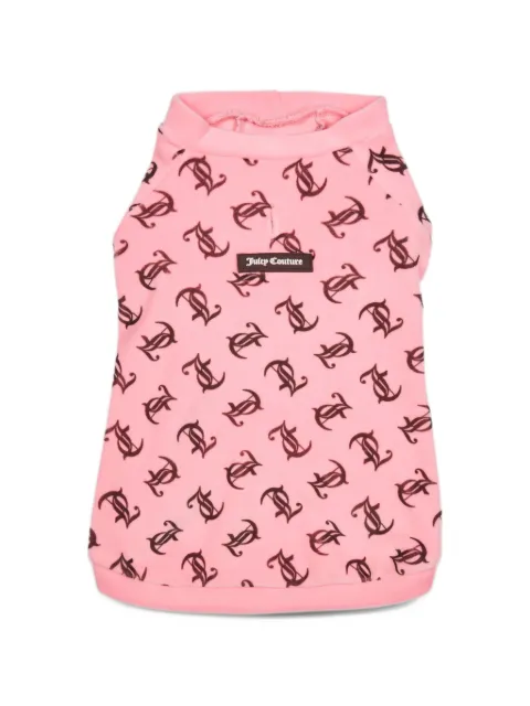 Juicy Couture monogram-print velvet sweater