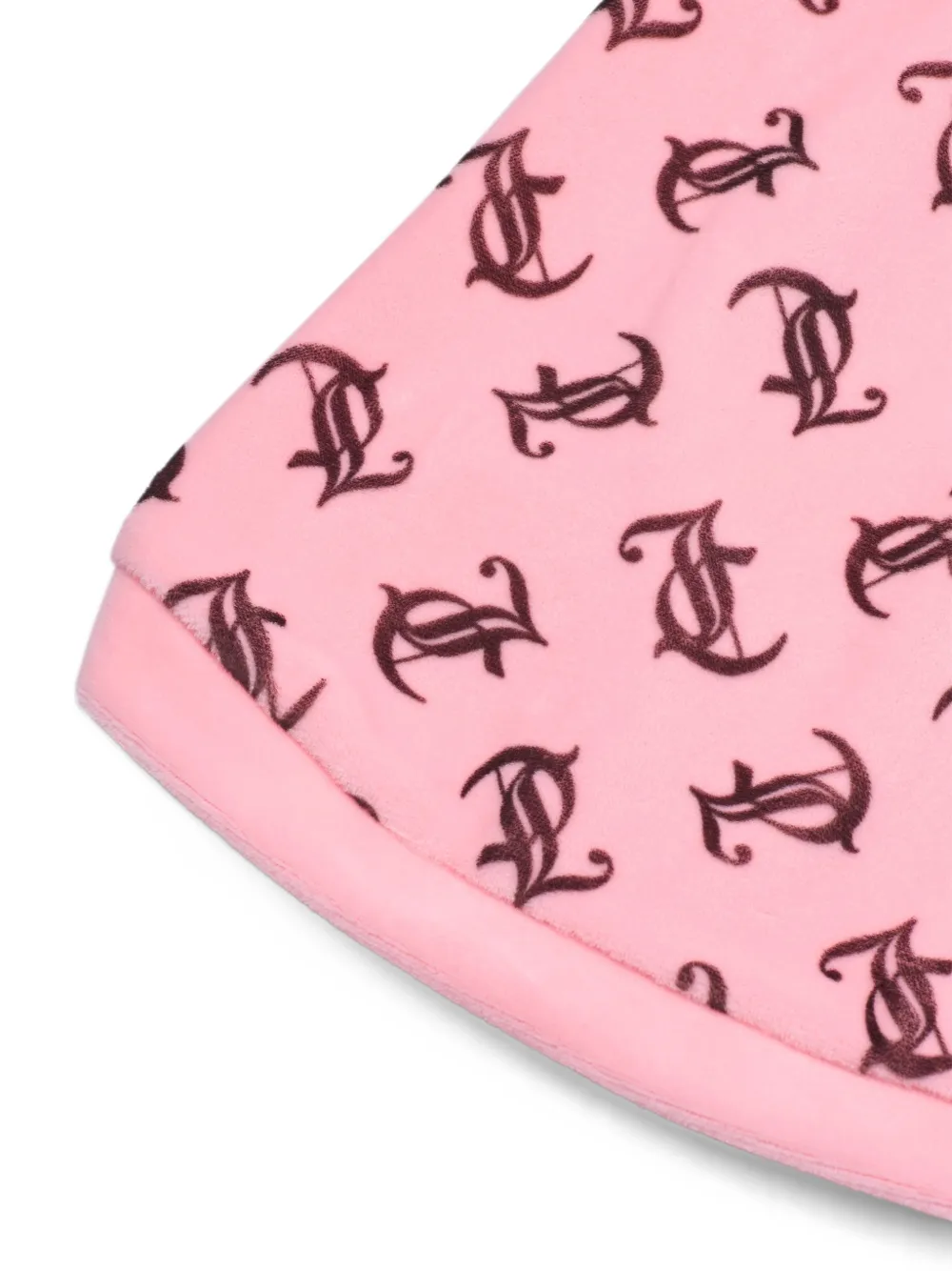 Juicy Couture Fluwelen trui met monogram-print Roze