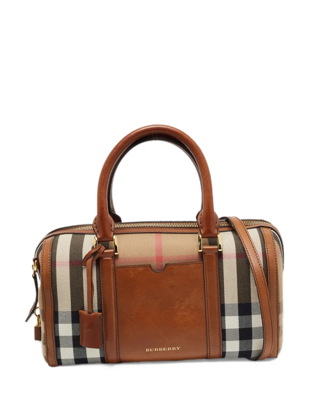 Burberry Pre-Owned medium Alchester check tote bag - Marrone