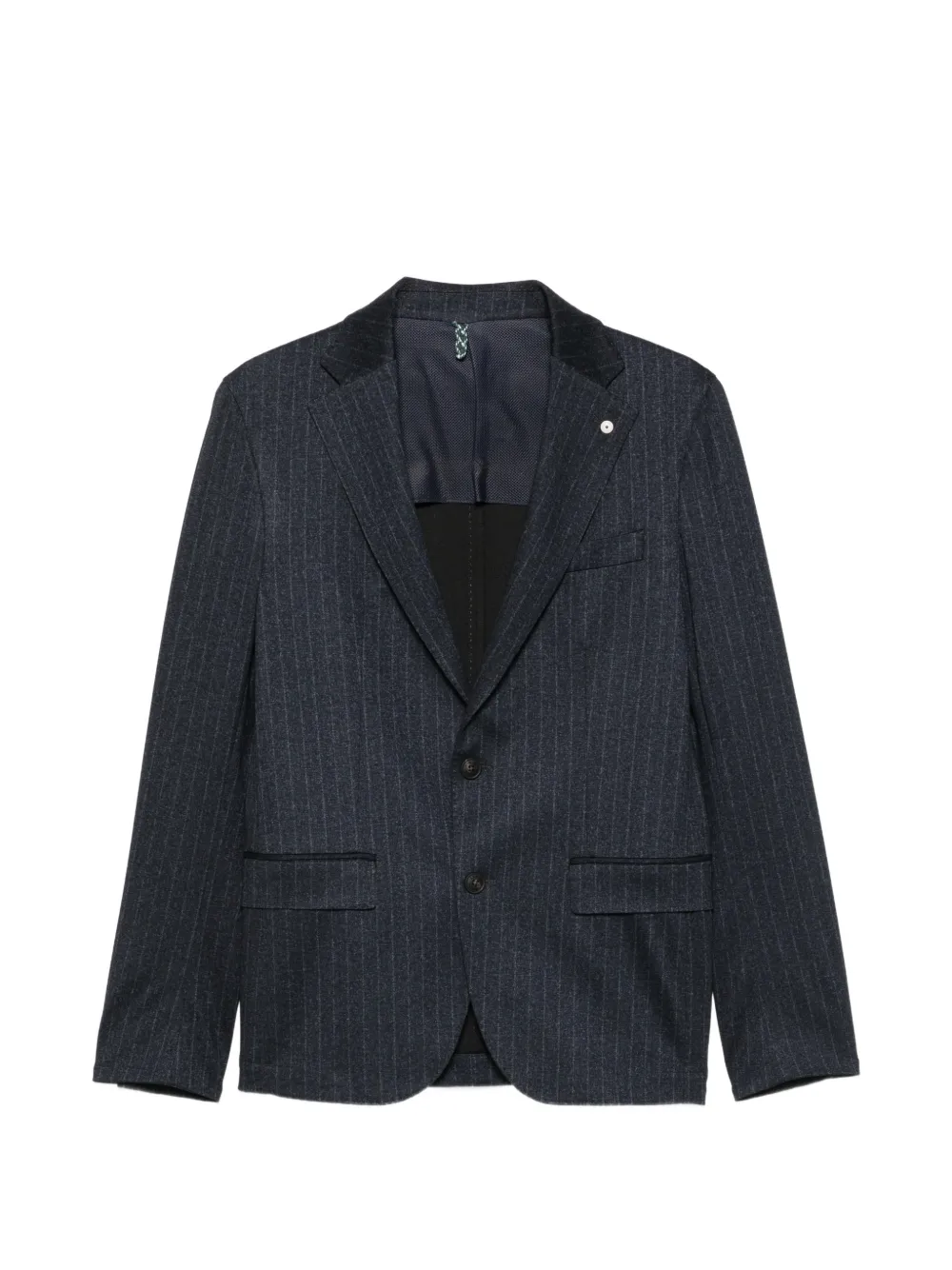 LUIGI BIANCHI MANTOVA pinstripe-pattern single-breasted suit - Blu