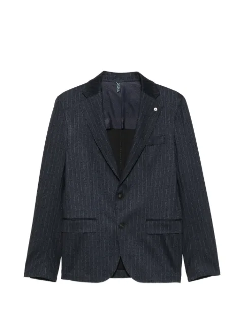 LUIGI BIANCHI MANTOVA pinstripe-pattern single-breasted suit