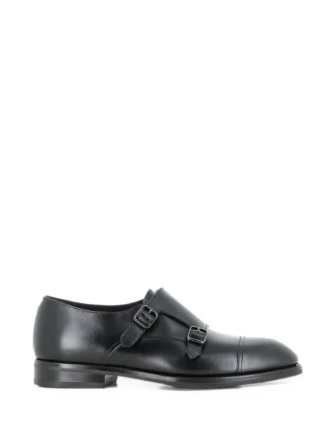 Santoni double-strap monk shoes
