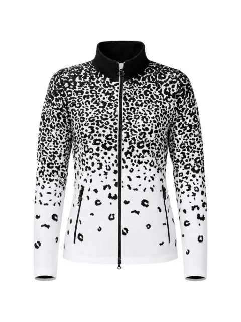 NEWLAND Eismitte leopard-print zip-up jacket