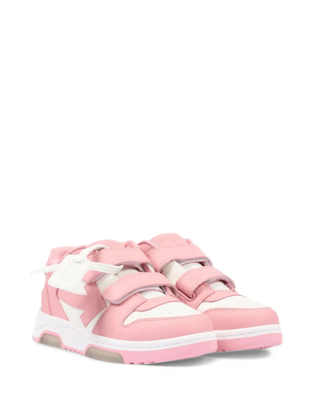 Off-White Kids Arrows touch-strap sneakers - Rosa