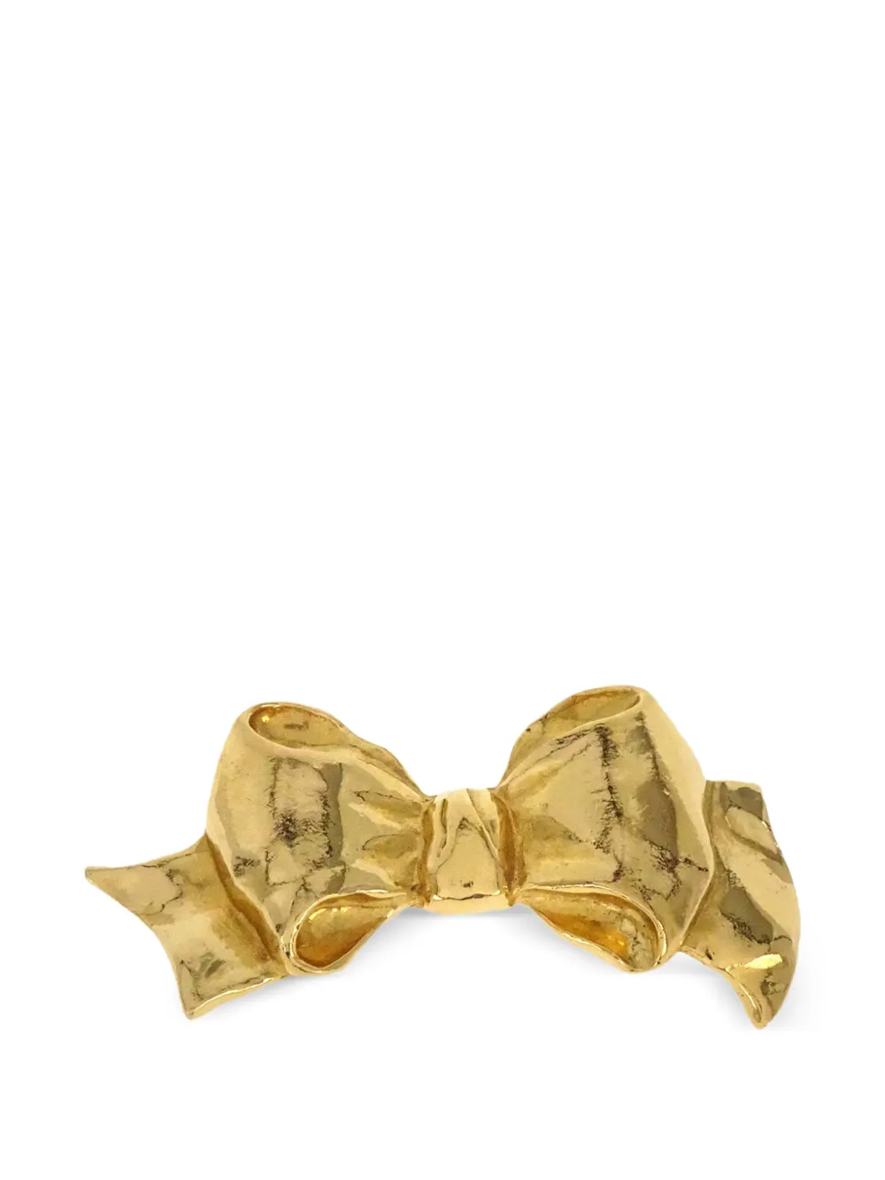 CHANEL Pre-Owned bow brooch - Oro