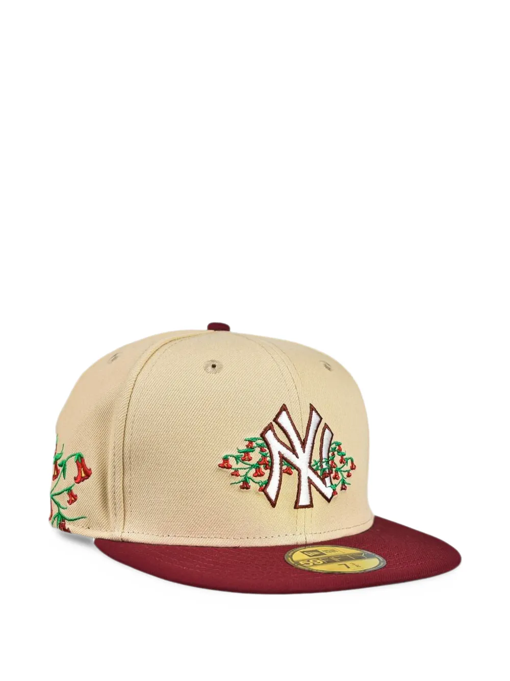 NEW ERA CAP New York Yankees Chile Copihue Flower baseball cap Beige